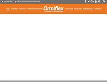 Tablet Screenshot of ormiflex.com